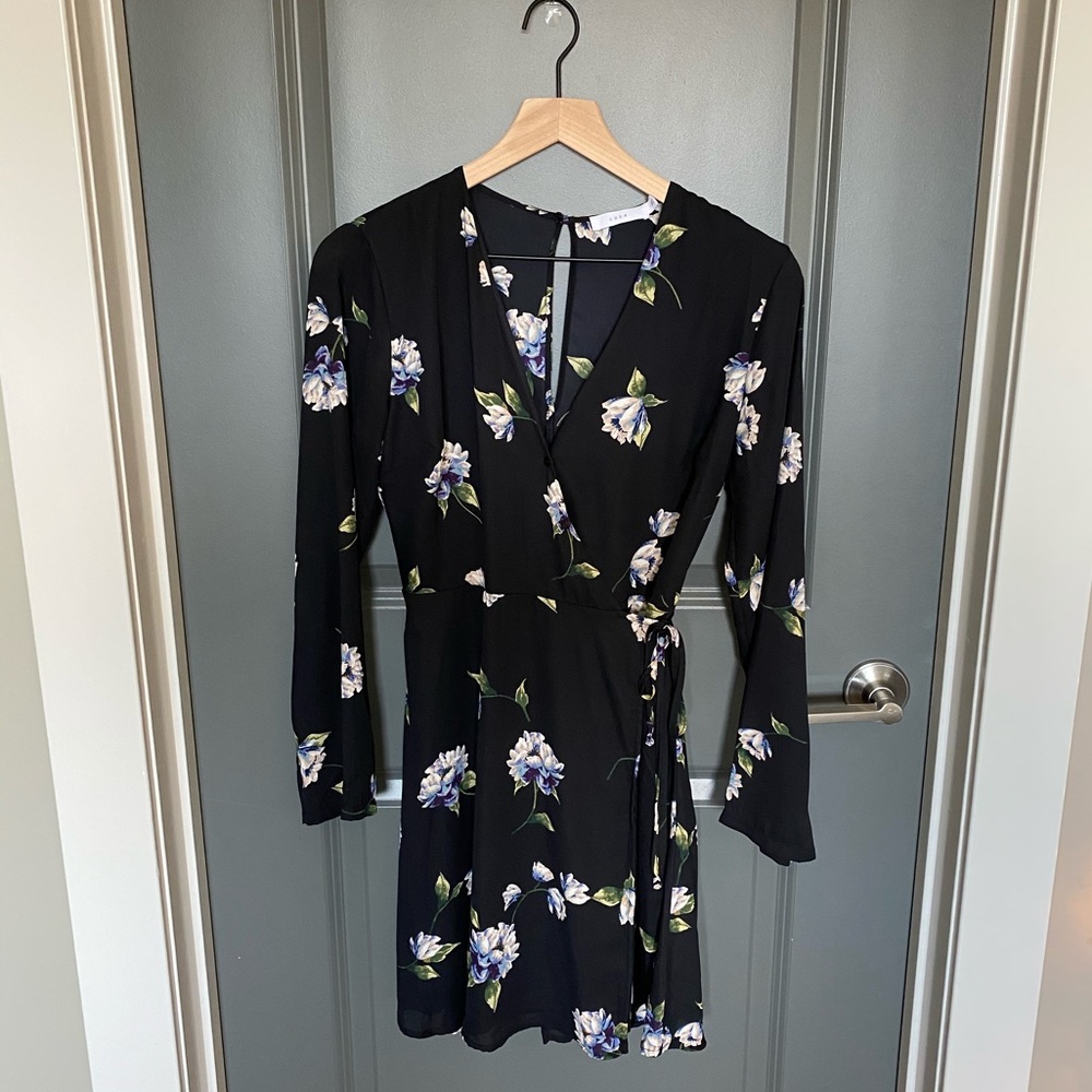 Beautiful floral wrap dress